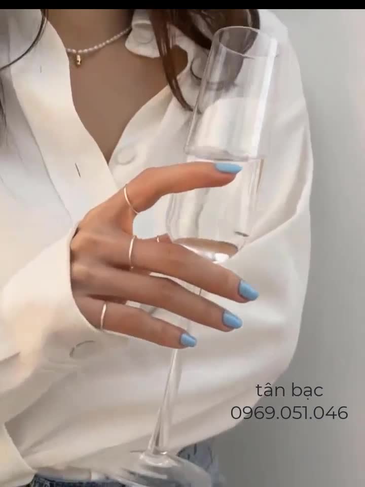 Nhẫn bạc, nhẫn nữ tròn trơn, kiểu dáng đơn giản dễ thương