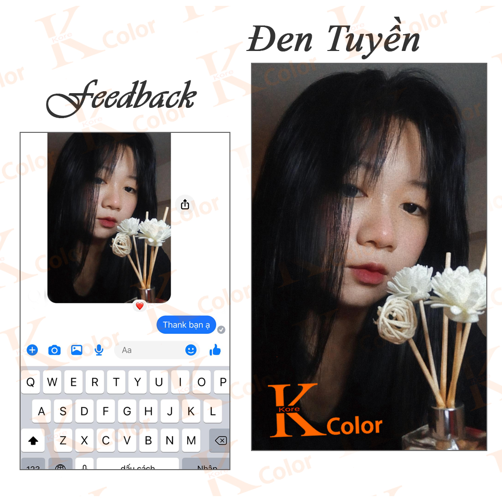 Thuốc nhuộm tóc Đen Tím Kcolor