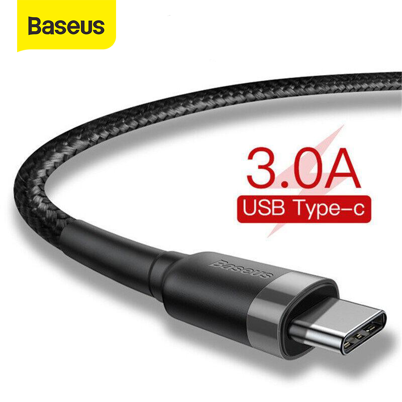 [USB => Type C] - Dây cáp sạc nhanh  Baseus đầu USB => Type C 3A