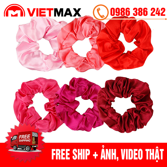 🎁 Dây Buộc Tóc (Cột Tóc) Scunchies Vải Phi Bóng Thời Trang Hàn Quốc