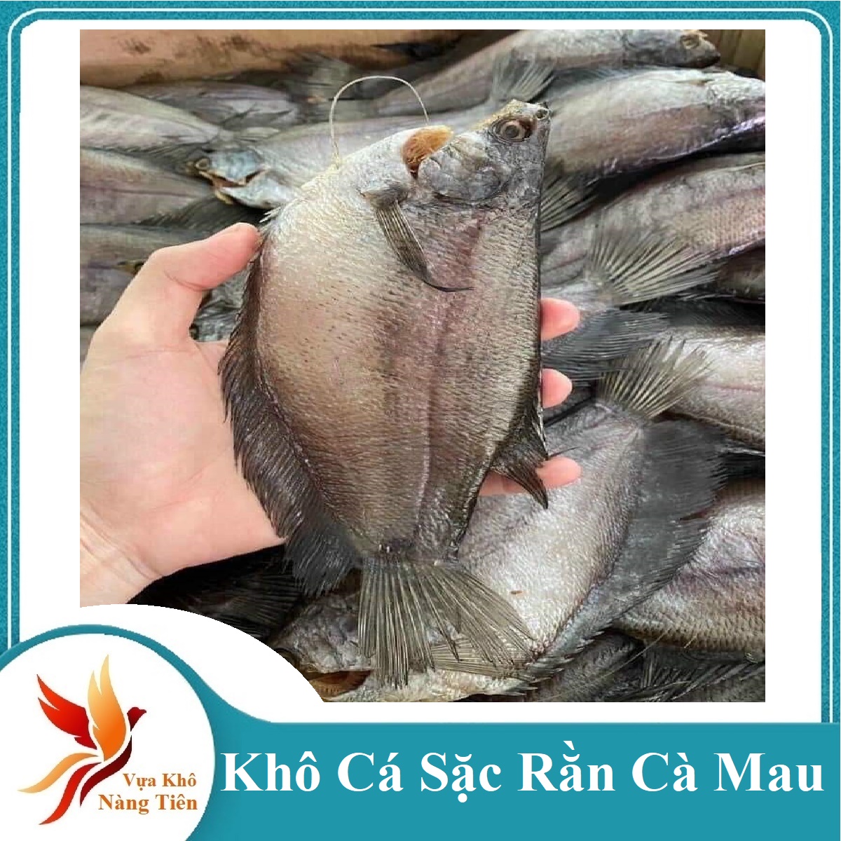 1 KG KHÔ CÁ SẠC LOẠI NGON  ĐẶC SẢN CÀ MAU-Khô Cá Sặc Rằn Cà Mau