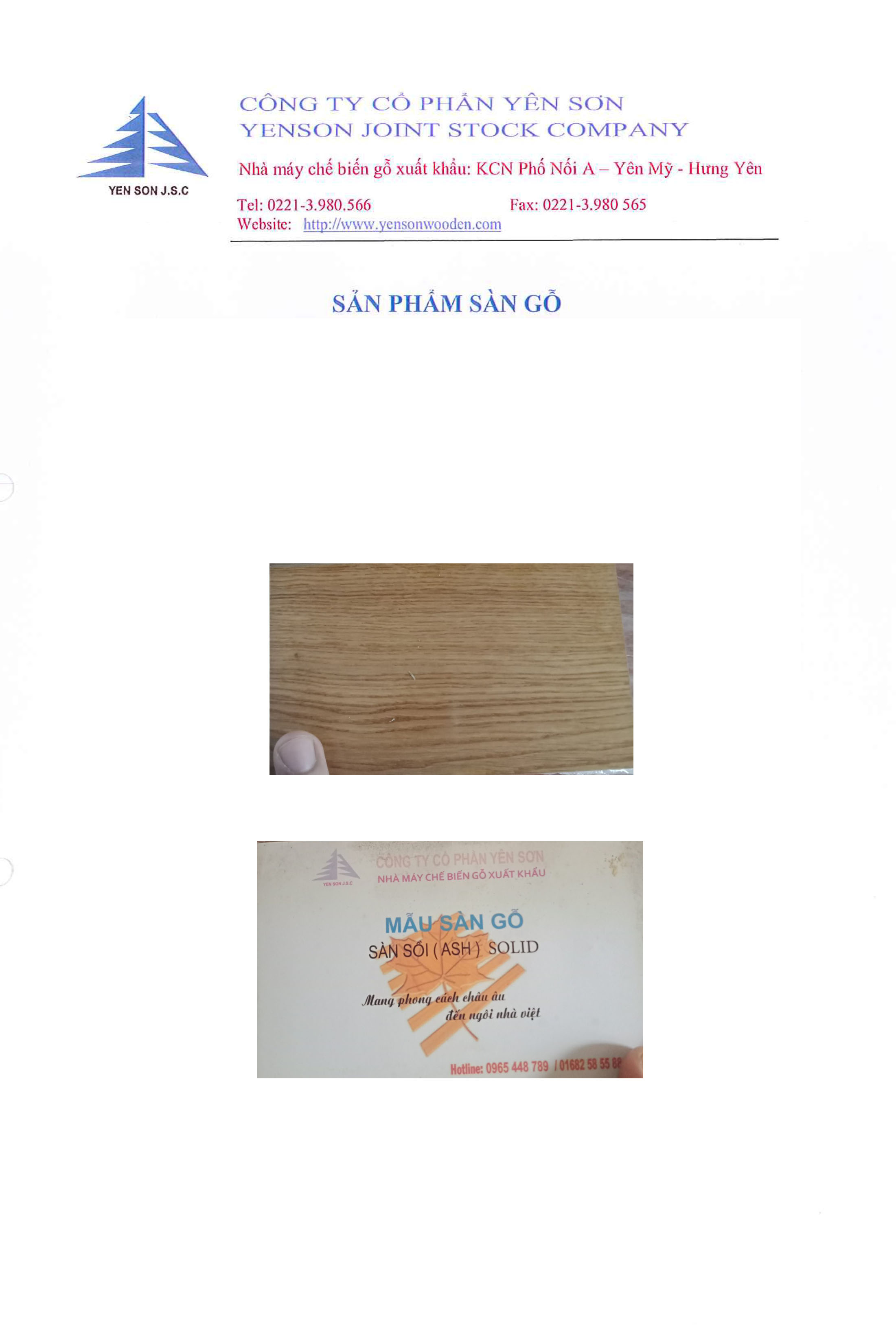 Sàn Sồi tự nhiên