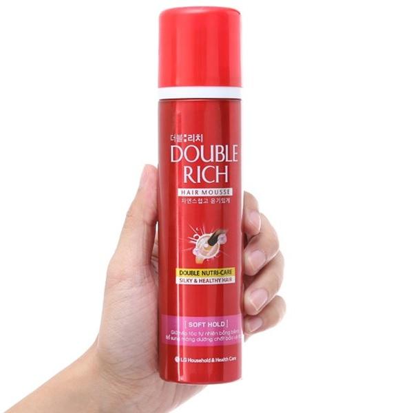 Mousse dưỡng tóc & giữ nếp tóc Double Rich Hair Mousse 150g giá rẻ