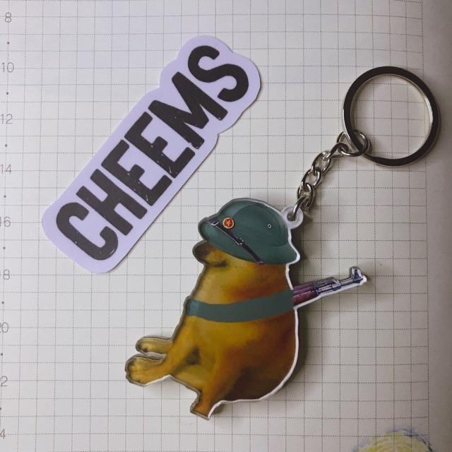 Móc khoá Cheems - móc khoá mica