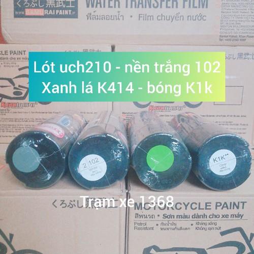 SƠN SAMURAI COMBO SƠN MÀU XANH LÁ KAWASAKI GỒM 4 CHAI