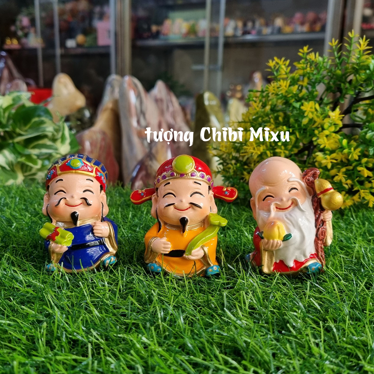 Bộ 03 tượng Tam Đa Phúc Lộc Thọ size 7cm
