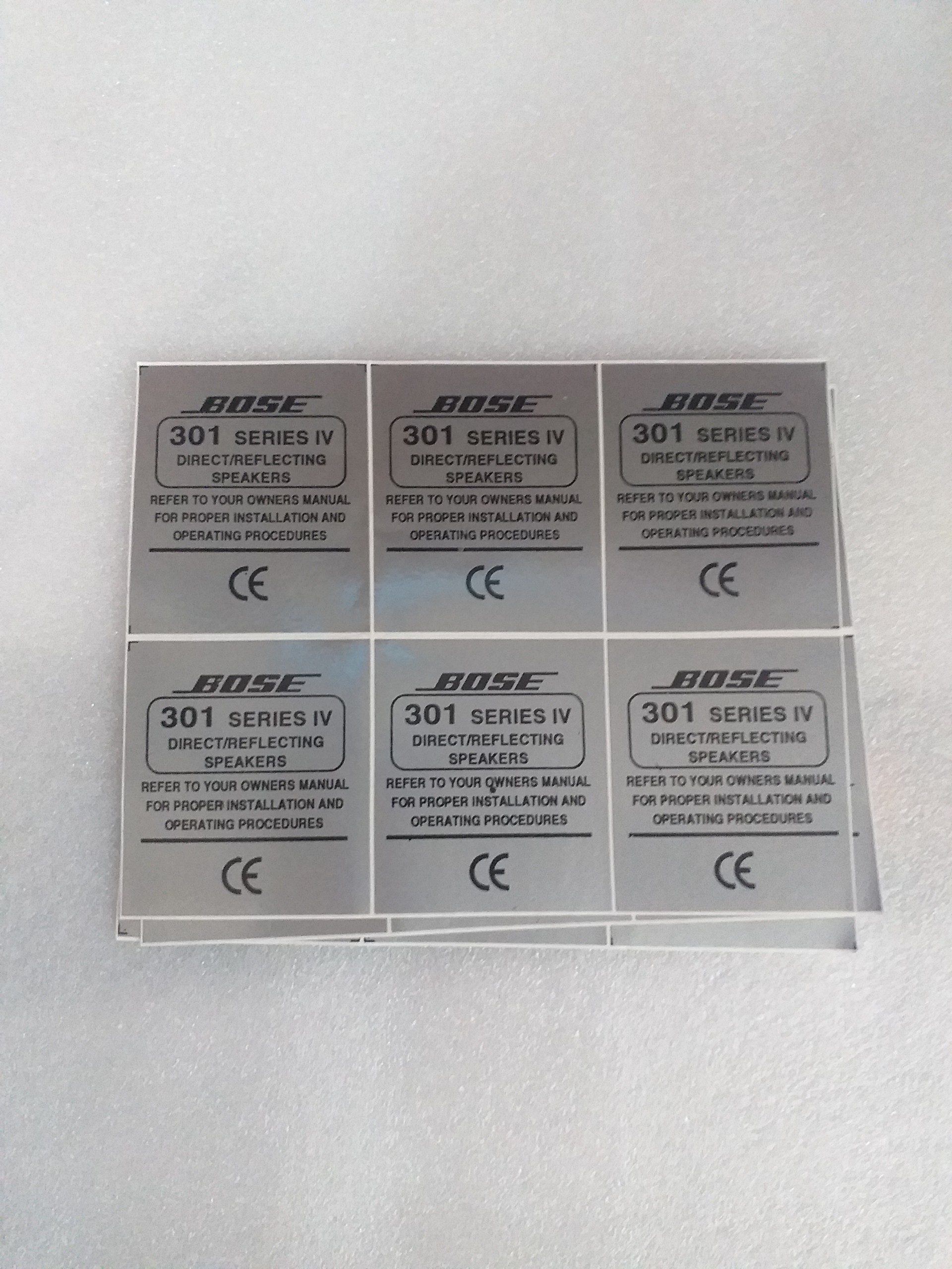 TEM DÁN THÙNG LOA BOSE-301 SERI IV - GIÁ 1 CẶP