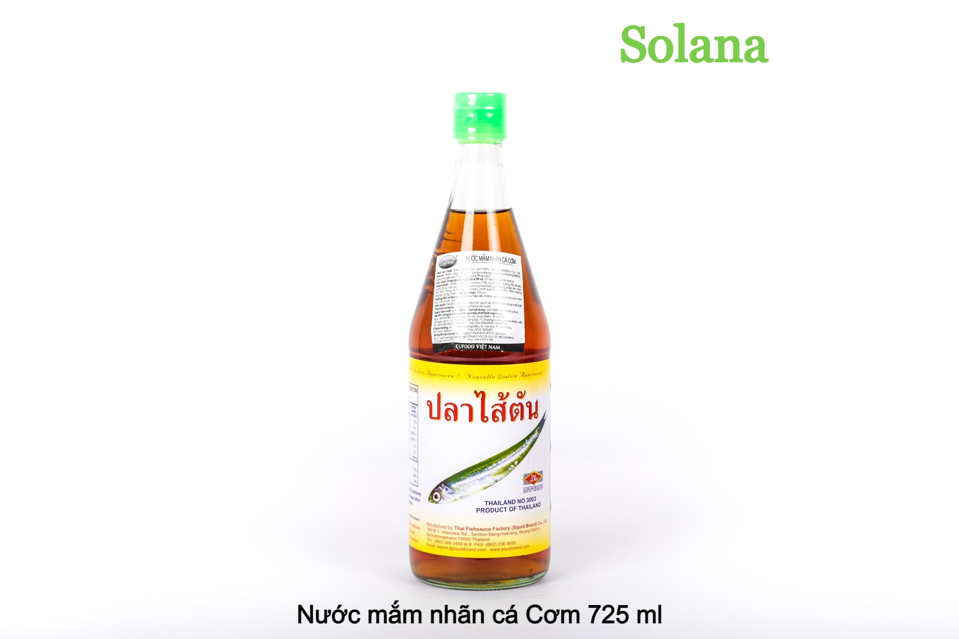 Nước mắm nhãn cá Cơm 725ml nhãn hiệu Squid