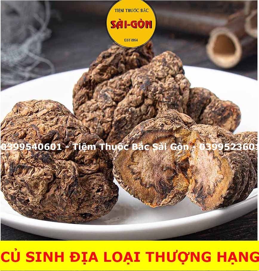 Củ Sanh Địa - Củ Sinh Địa 1kg (Hàng Cao cấp xuất khẩu, củ to, thơm, nhiều dược chất)