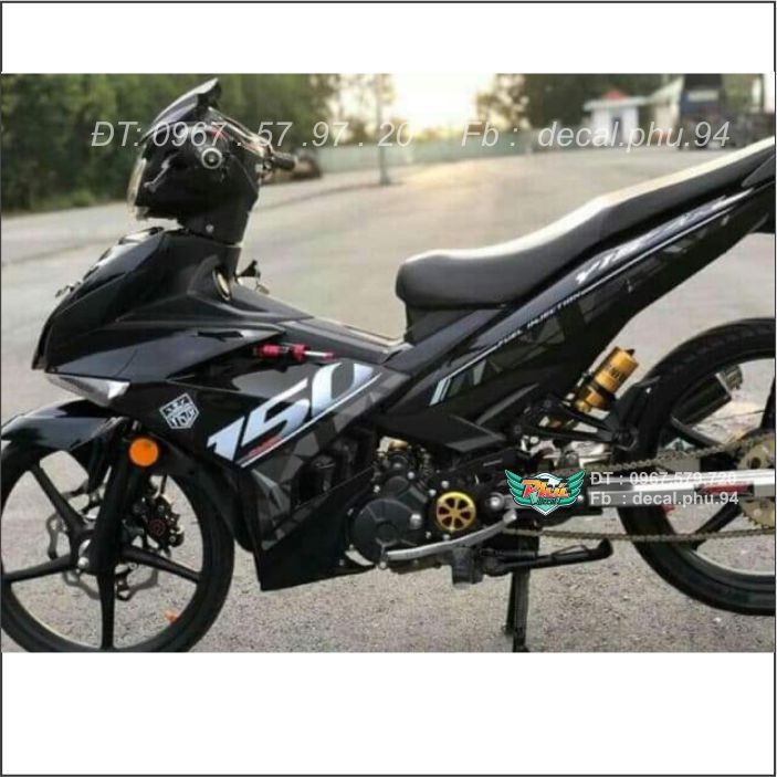 Tem rời Exciter 150 rời Y15Zr xám đen (X)|mẫu mã đa dạng|chi tiết sắc nét|nhận làm Tem rời theo yêu cầu, chất lượng đảm bảo an toàn đến sức khỏe người sử dụng, cam kết hàng đúng mô tả