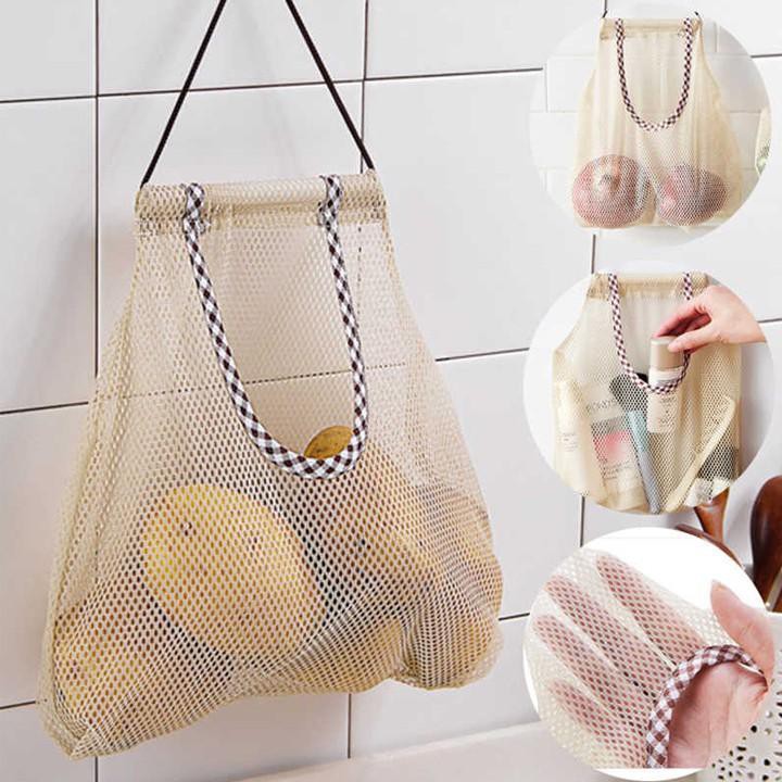 Túi lưới treo tường đựng thực phẩm đa năng