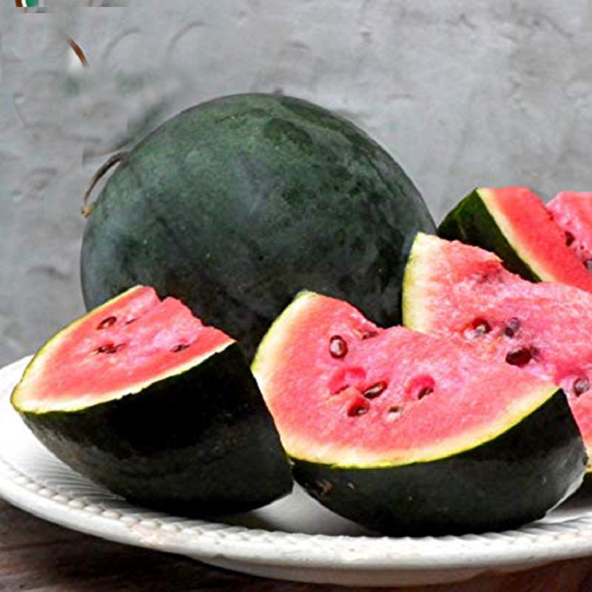 Dưa Hấu Vỏ Đen Trái Tròn
