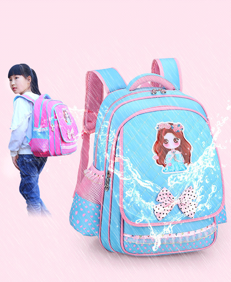 [Hot sale] first to 3rd grade backpack for girls, cartoon printing primary schoolbags waterproof school bags ultralight boys backpack (school bags backpack 1)