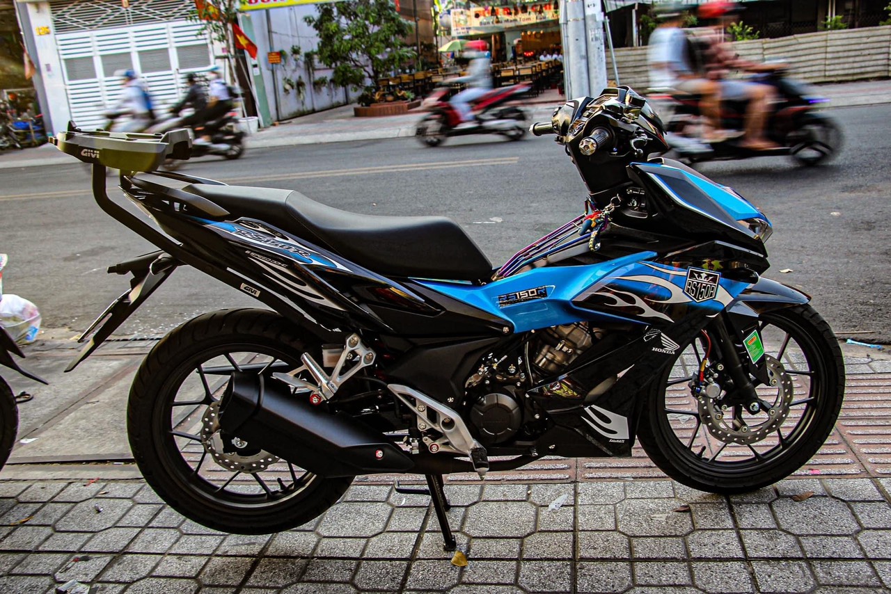 Tem Rời Winner X mẫu lửa màu đen xanh trắng