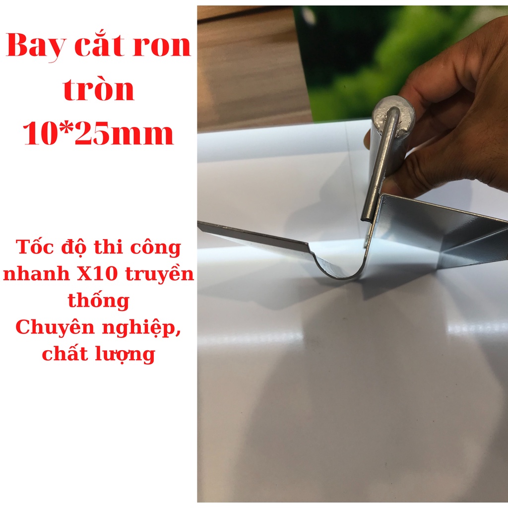 Bay cắt ron chỉ âm tường VUÔNG TRÒN