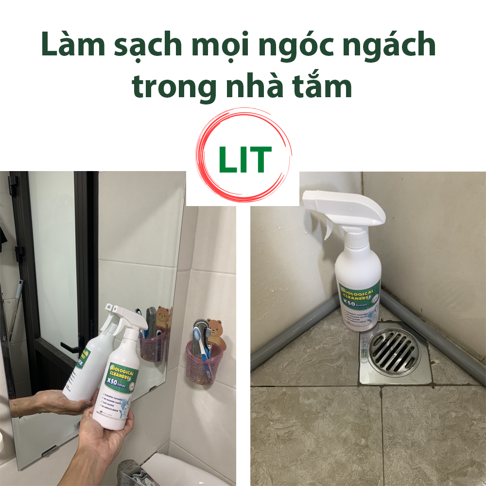 [ SIÊU THƠM, AN TOÀN CHO DA] NƯỚC TẨY RỬA SINH HỌC Làm Trắng Đồ Dùng Bằng Sứ - LIT - Tẩy rửa vệ sinh bồn cầu, nhà tắm, nhà bếp đa năng SIÊU SẠCH SAU 10 GIÂY