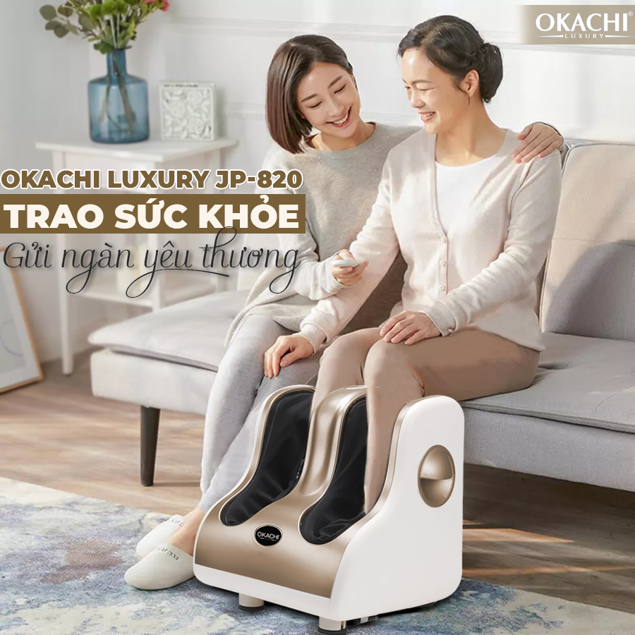 [HCM]Máy massage chân OKACHI JP-820 (4 motor)