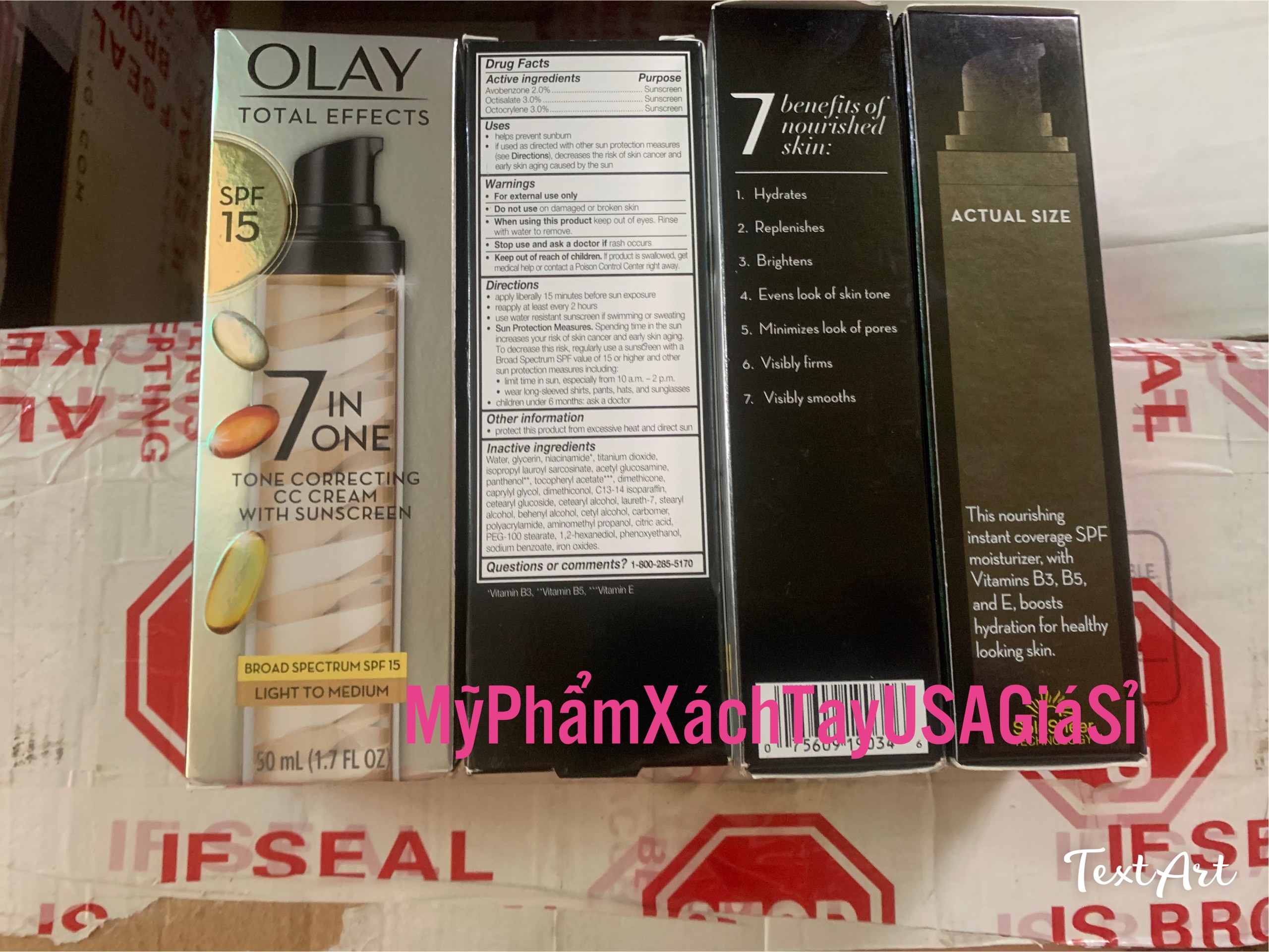 Kem nền Olay Total Effects CC Cream – 7 in One Tone Correcting Moisturizer with Sunscreen (Light to Medium)