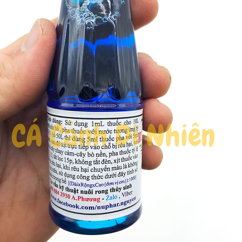 Dung dịch diệt rêu hại Nuphar Remove BBA 100 ML cho hồ thủy sinh