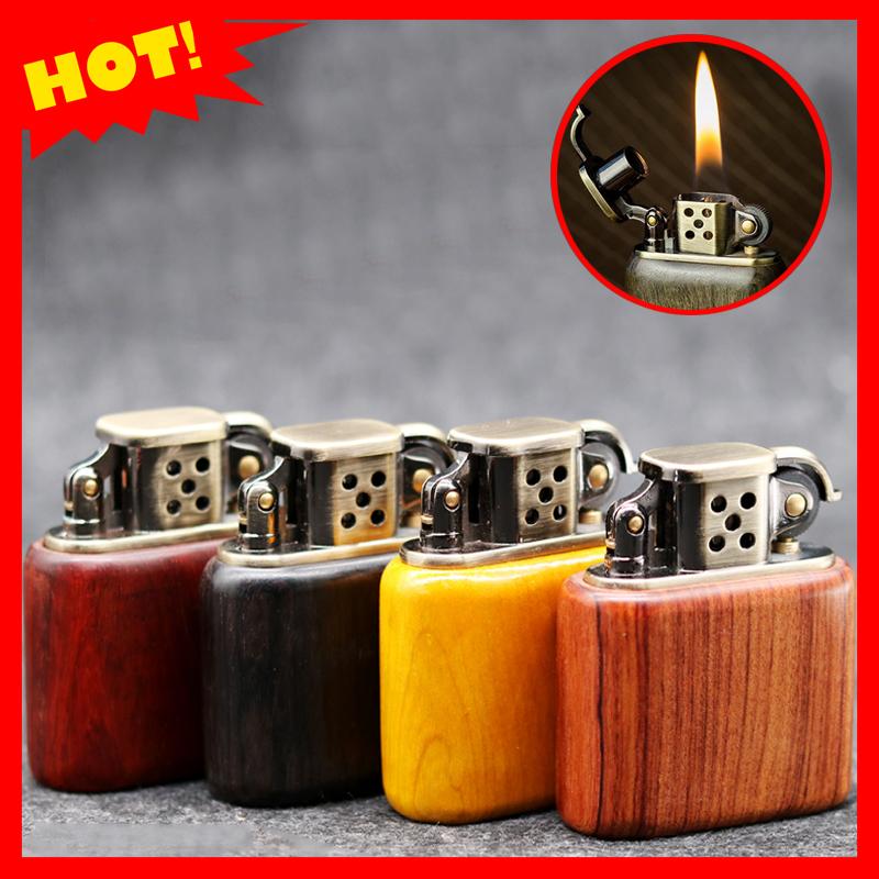 Bật lửa xăng đá Zorro Z-506, ốp gỗ, kiểu dáng cổ điển - Hộp Quẹt Độc Lạ - Hộp Quẹt Xăng Đá (KHÔNG CHỨA XĂNG GAS)