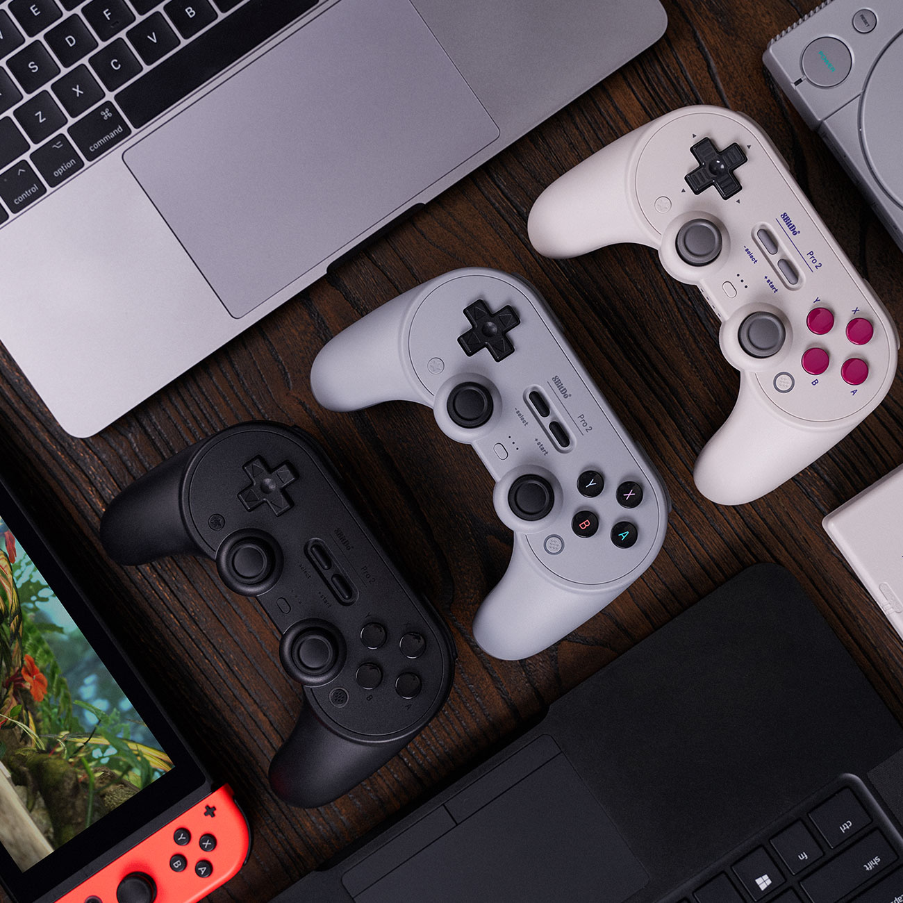 Tay cầm chơi game Bluetooth 8Bitdo Pro 2 Classic cho Nintendo Switch, Windows, Mac, Điện thoại