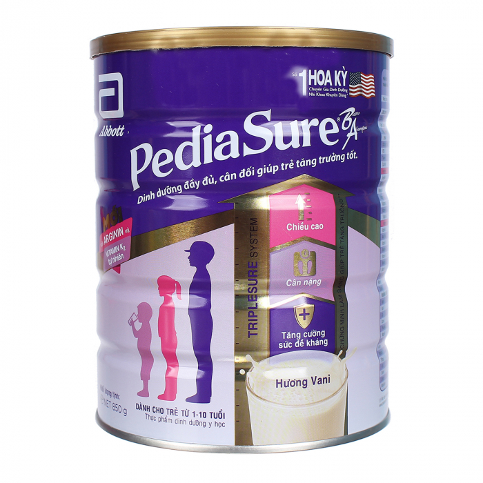 Sữa PediaSure BA 850g (1 - 10 tuổi)