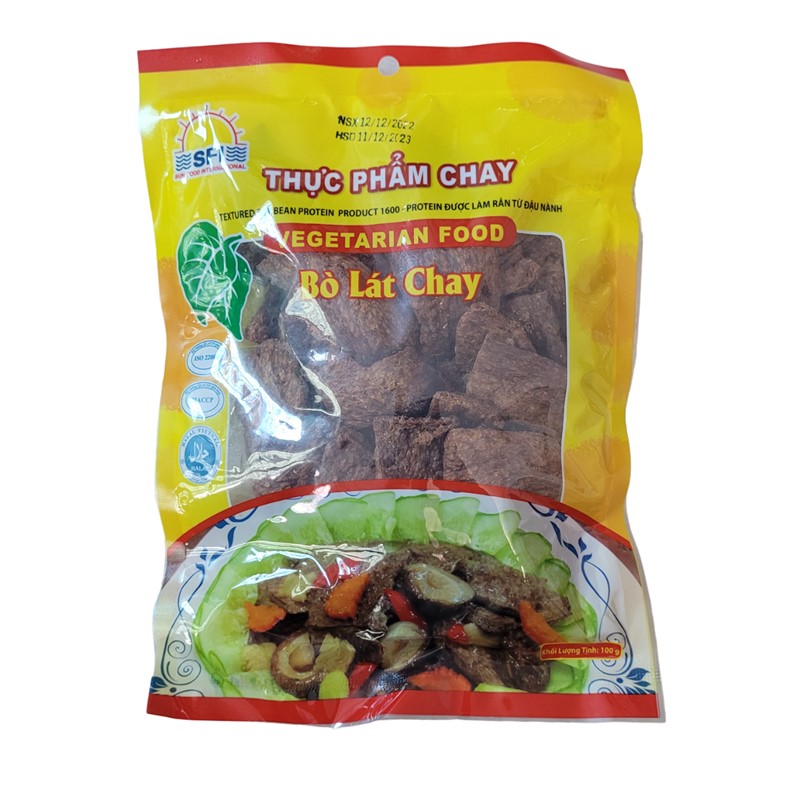 Túi 100gr Bò lát chay thực phẩm chay từ đậu nành