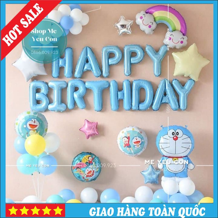 [KHUYẾN MẠI] Sét Sinh Nhật dDoreamon (Doremon) Ccho Bbé Trai