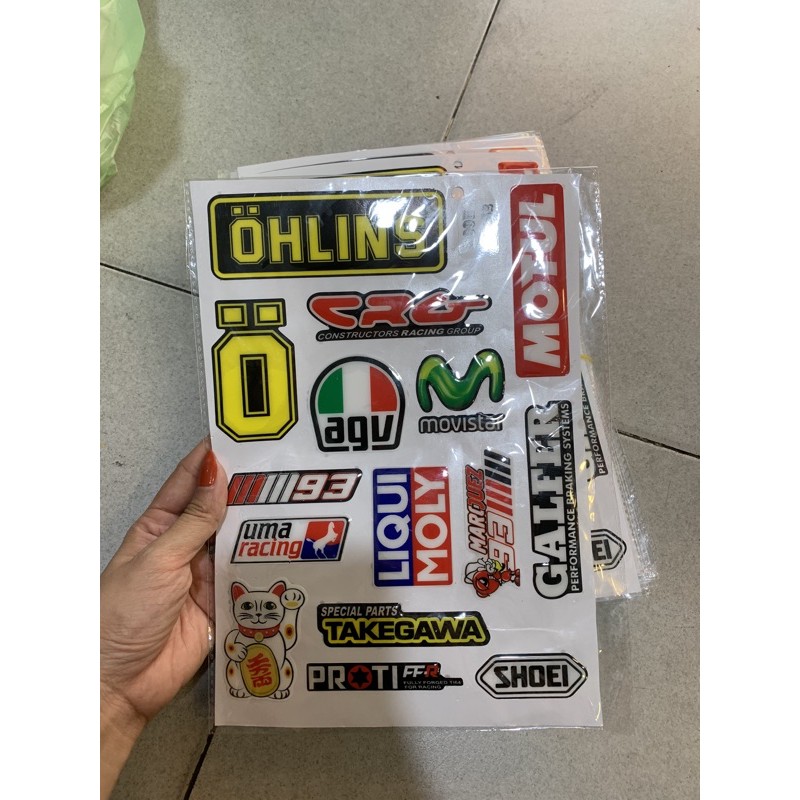 Tem , decal nổi tổng hợp Ohlin, mèo thần tà , crg i....