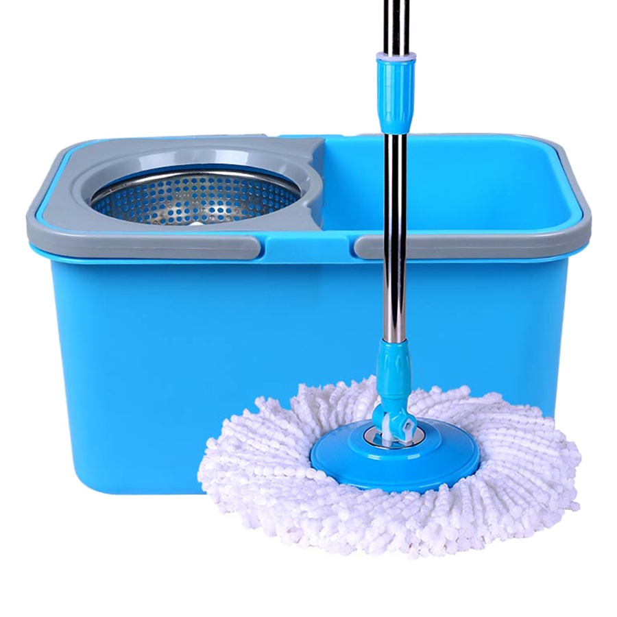 Bộ chổi lau nhà 360 vinamop mtc-02 - lồng inox cao cấp, xoay 360 độ dễ lau chùi tiện lợi