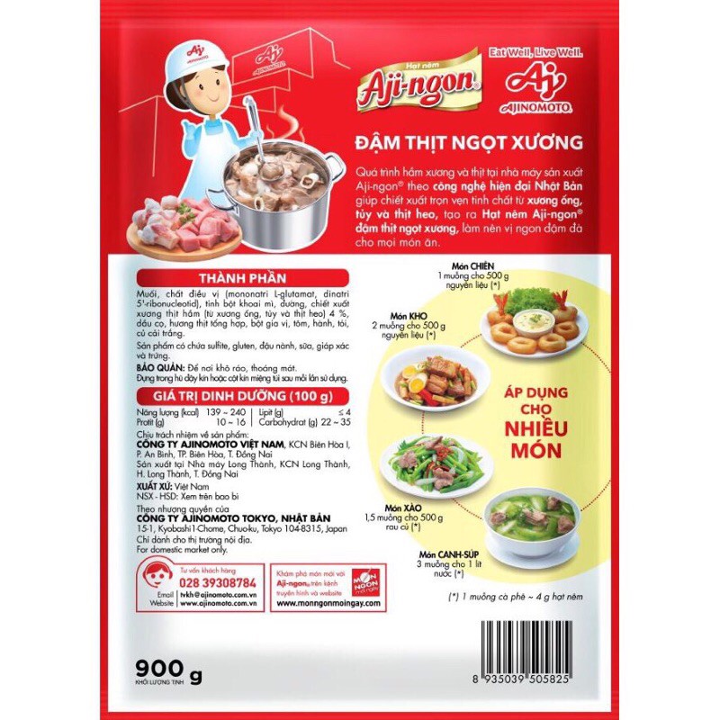 Hạt nêm Ajingon gói (900g)