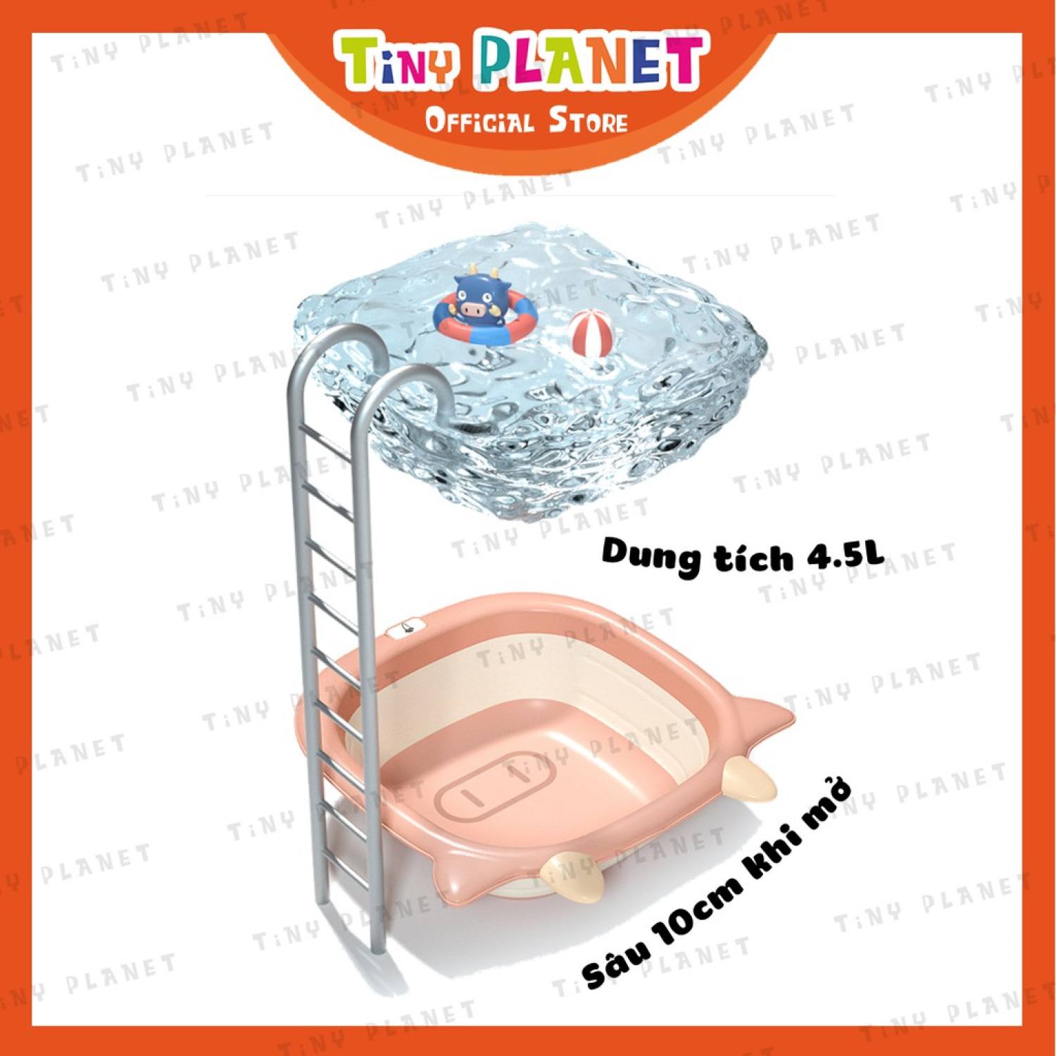 Chậu gập gọn rửa mặt hình bò sữa