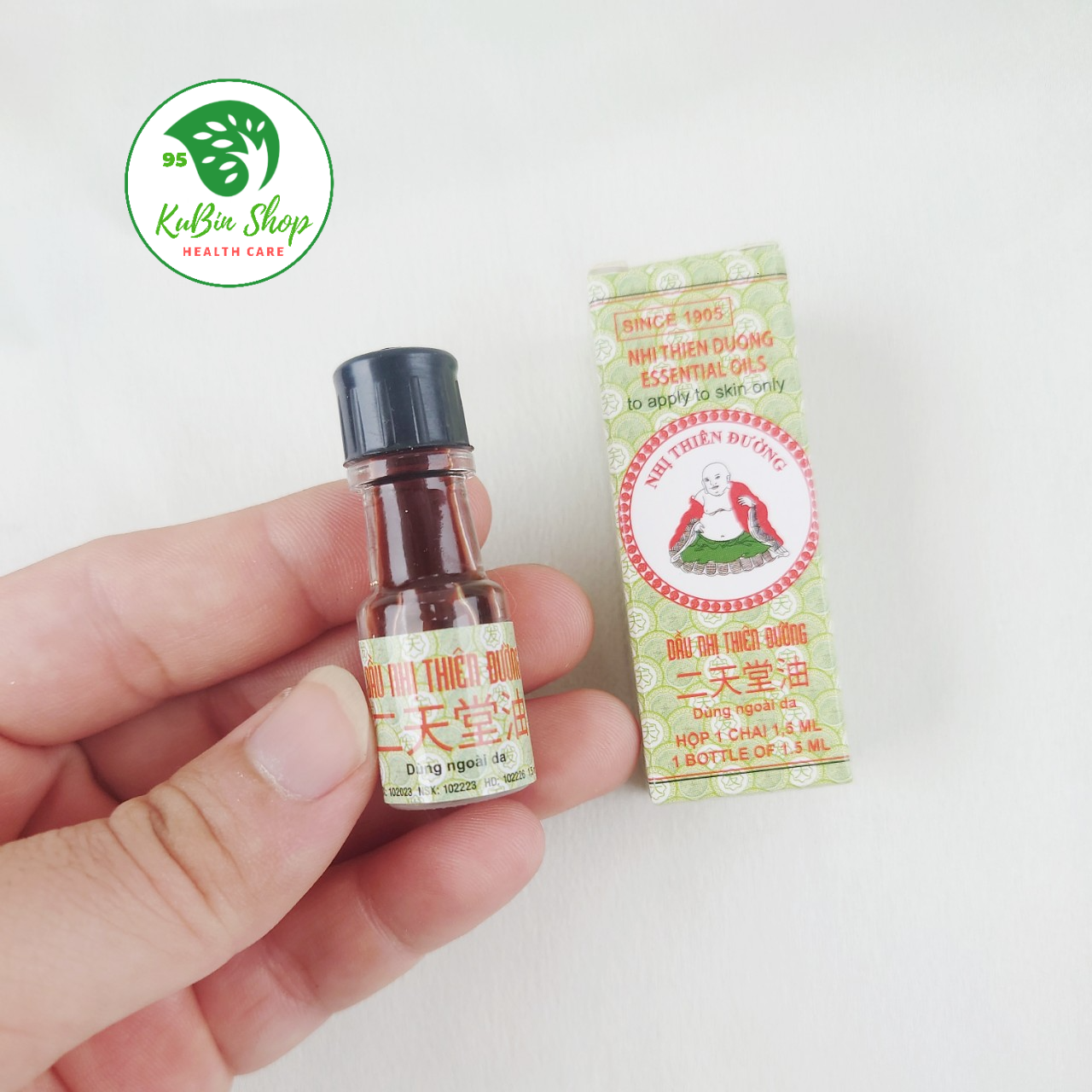 Dầu Gió Nhị Thiên Đường chai 1.5ml