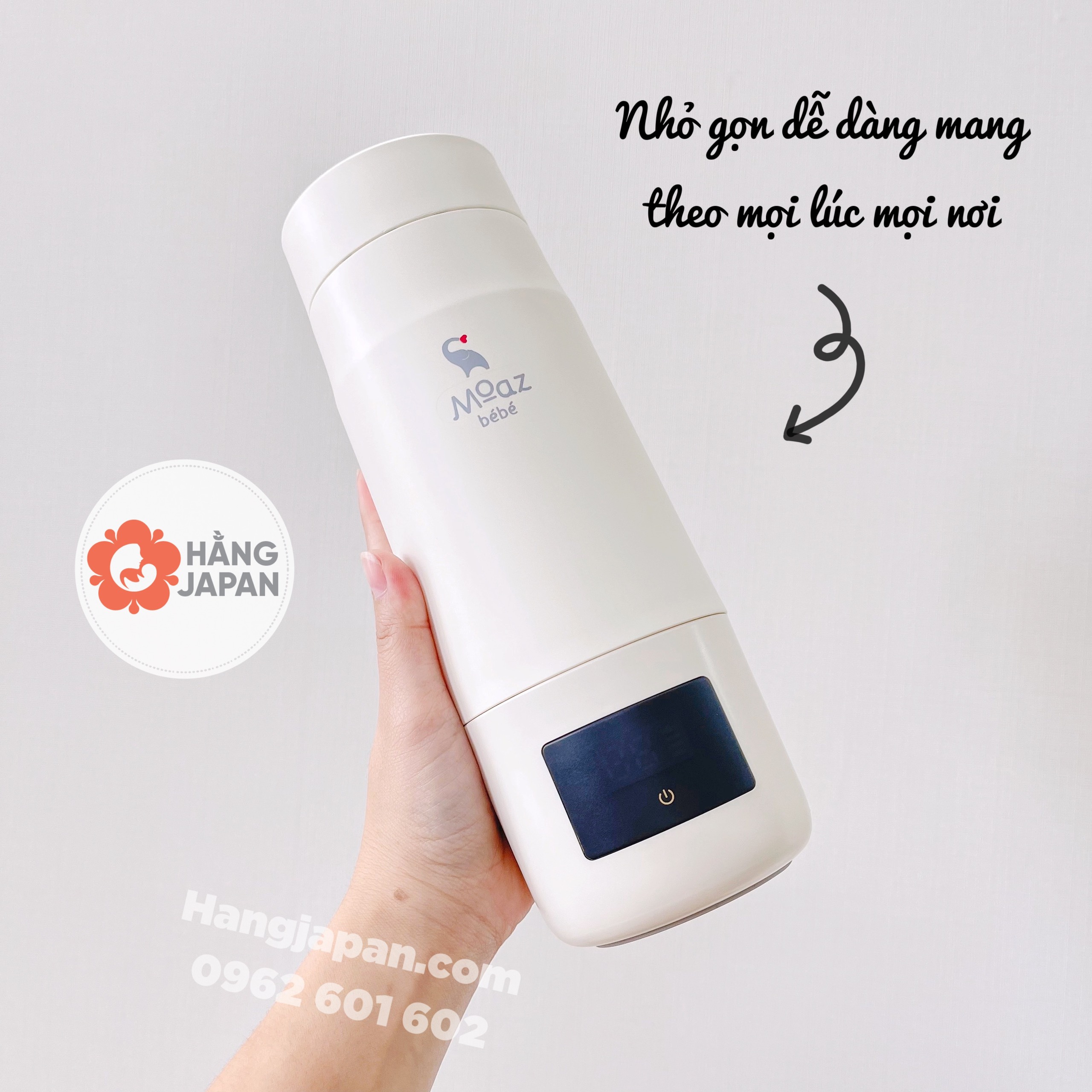 Bình đun nước pha sữa di động MoazBeBe MB058 - Bảo hành 12 tháng- mẫu mới UNIVERSE
