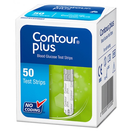 QUE THỬ ĐƯỜNG HUYẾT CONTOUR PLUS HỘP 50 QUE