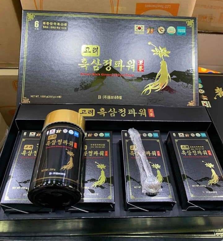 Cao Hắc Sâm Nội Địa Hàn Quốc 4 Lọ 250g