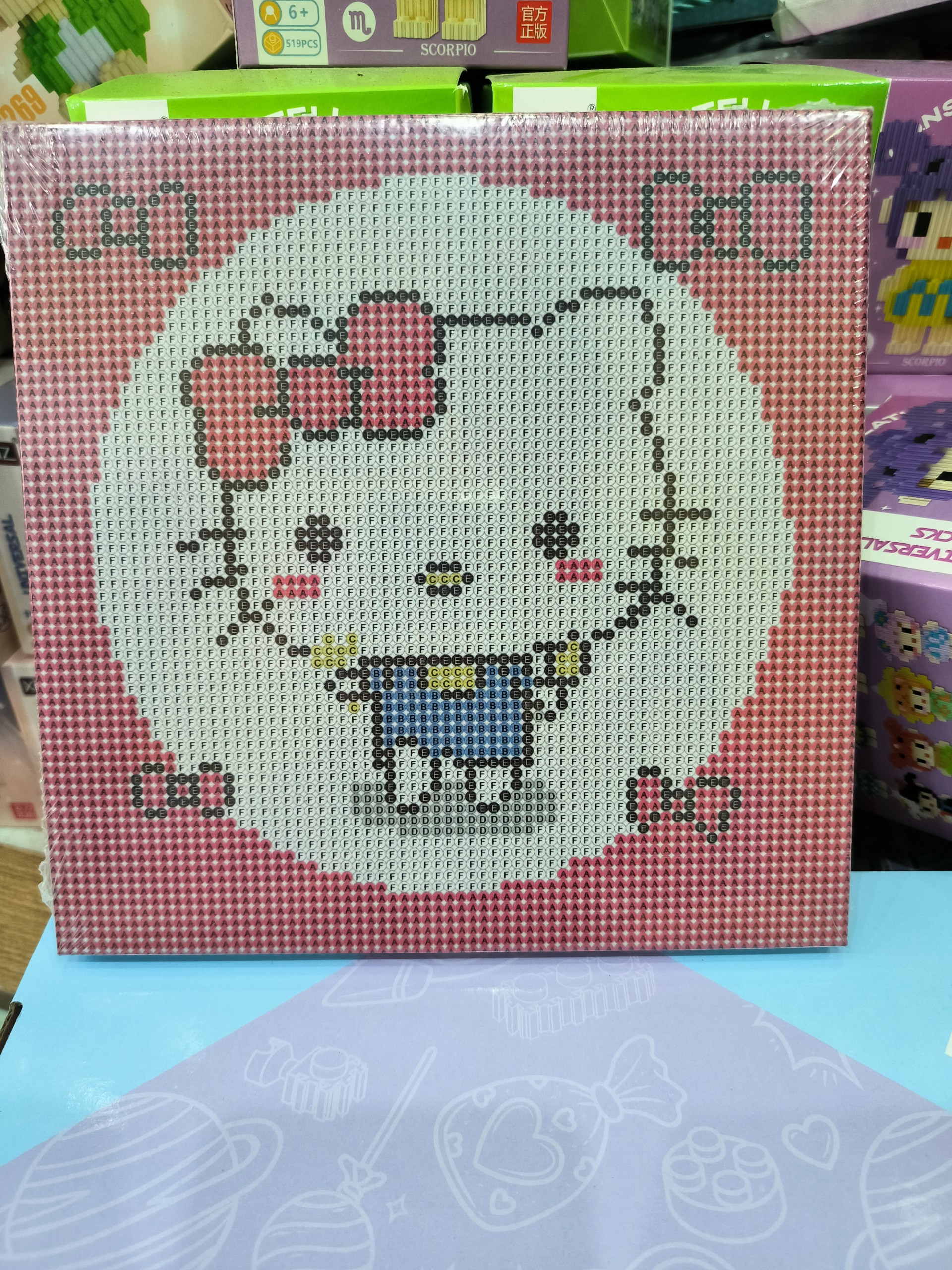 [HCM]Tranh đính đá chưa đính có khung kt 20x30cm