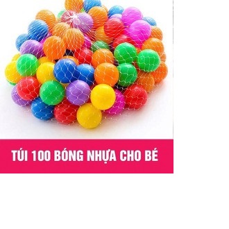 Túi 100 quả bóng nhựa cho bé