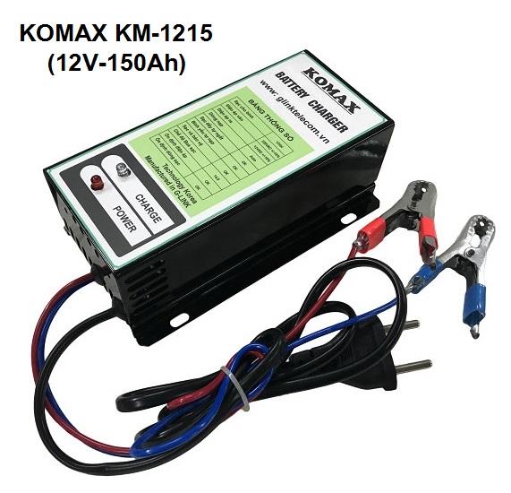 Bộ sạc ắc quy tự động komax km-1215