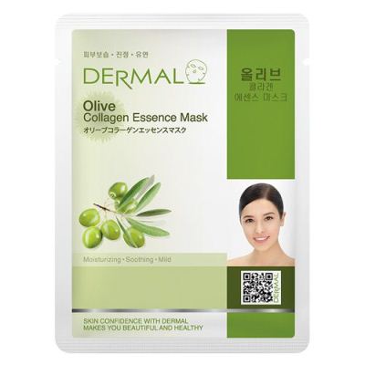 Mặt Nạ Dưỡng Chất Tinh Dầu Olive + Collagen Dermal - 10 Miếng