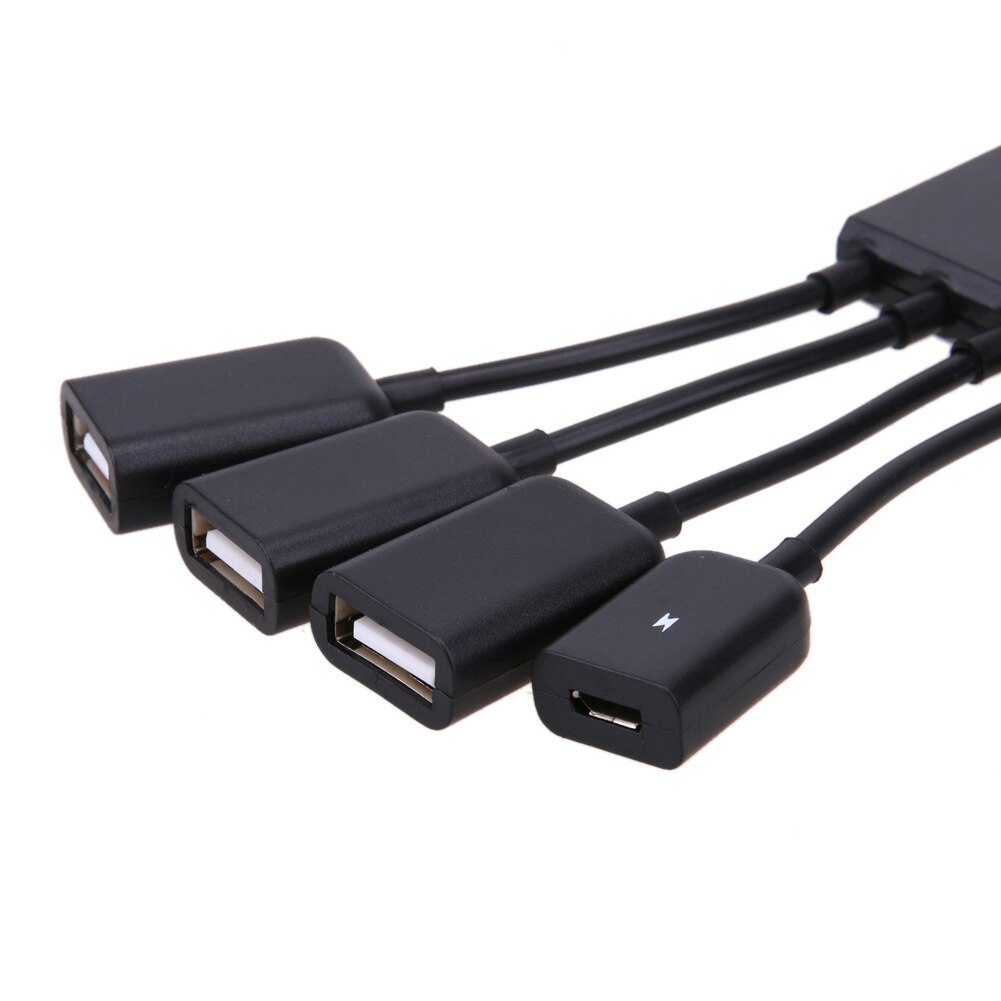 CÁP OTG MICRO USB RA 3 CỔNG USB CÓ CỔNG SẠC