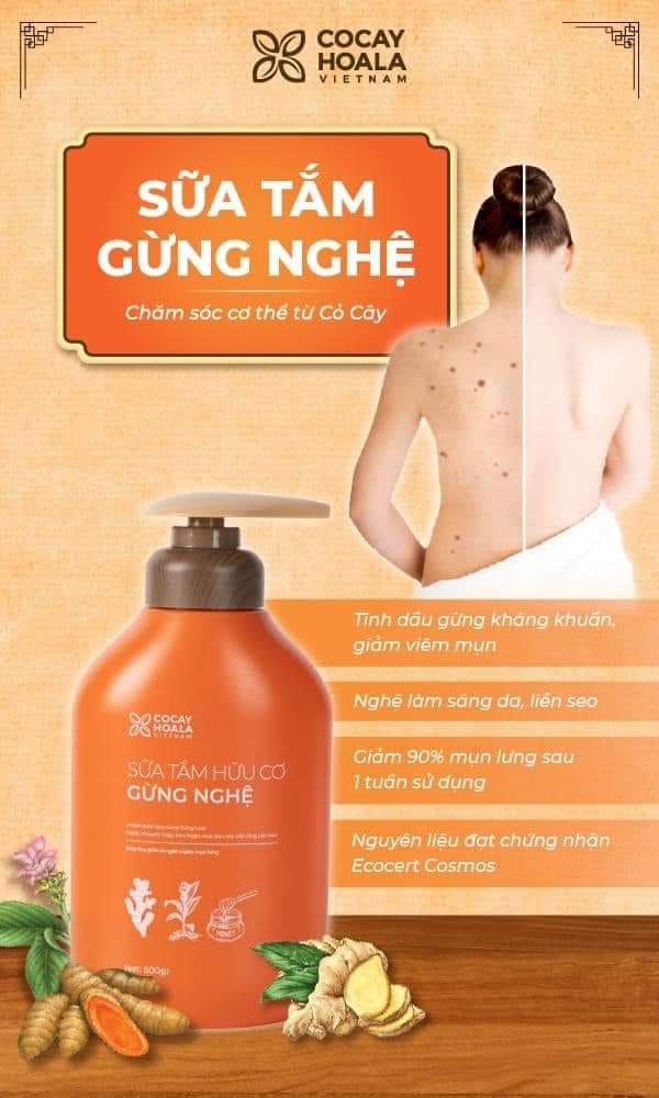 Herbal ginger herbal shower gel 500ml-new version