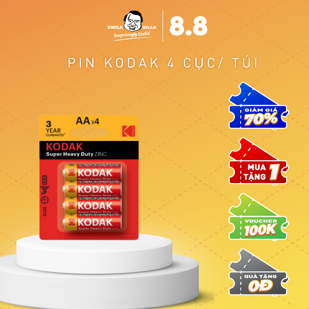 Pin kodak 4 cục/túi uncle bills ubl ib0118