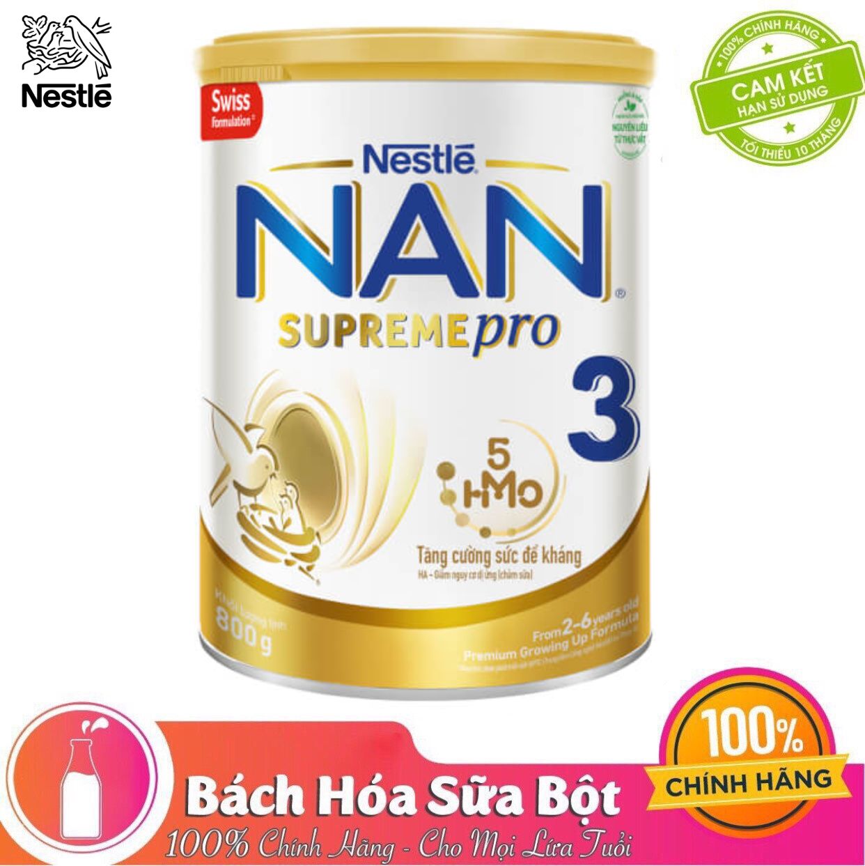 Sữa Bột Nestle' Nan Supreme Pro 3 - 800g