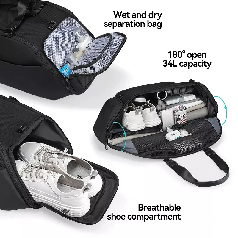 Túi Du Lịch Size Lớn Có Ngăn Để Giày Riêng
