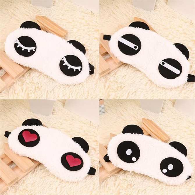 [HCM]Tấm Che Mắt Ngủ Hình Gấu Panda Siêu Xinh - Miếng Che Mắt Khi Ngủ Hot Cute