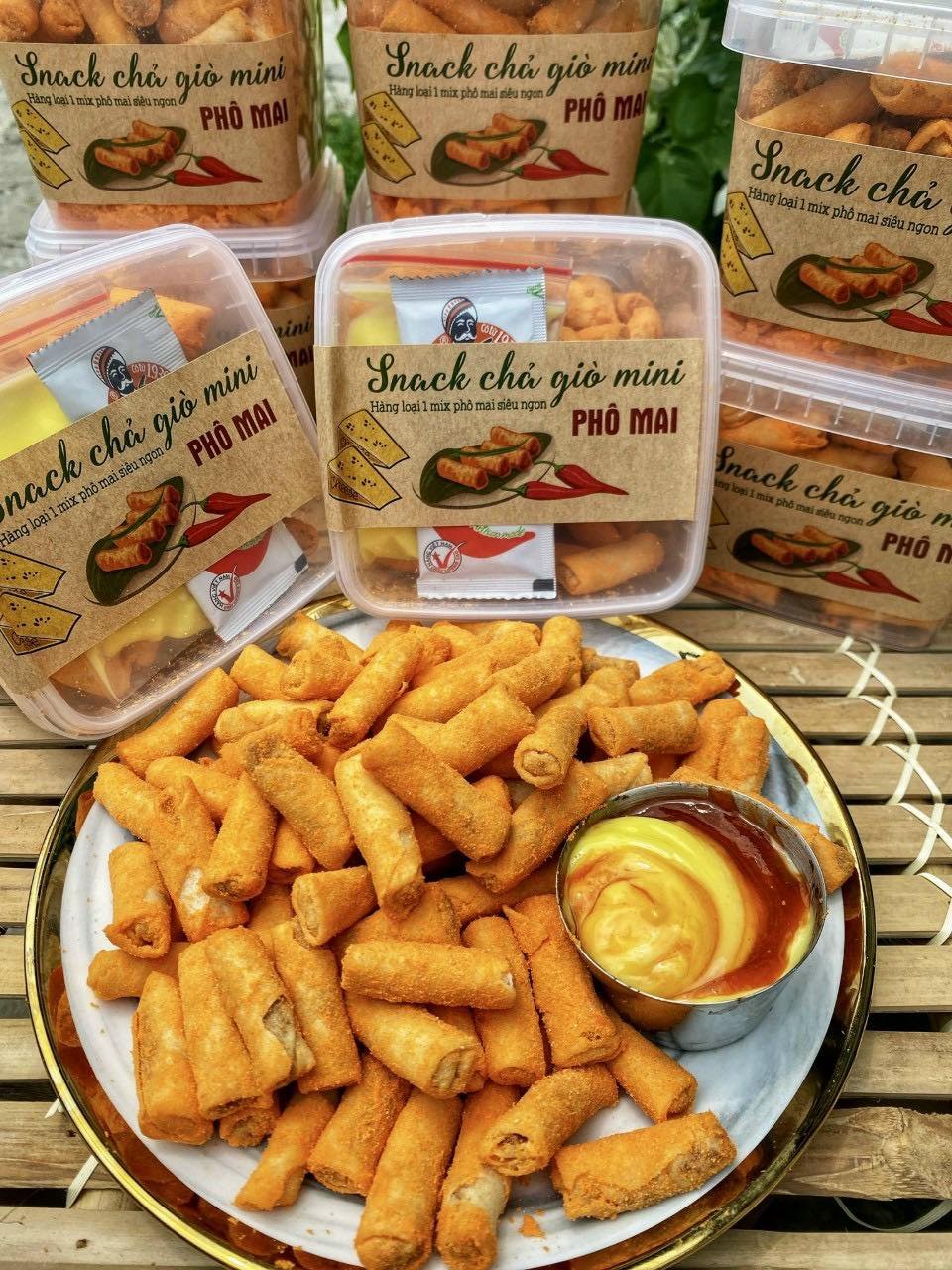 Snack chả giò mini sấy phô mai