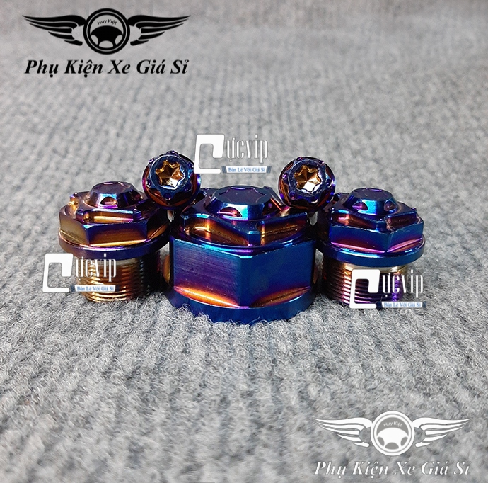 Bộ 5 Ốc Chảng Ba Raider 2018, Satria 2018 Xi Titan Cực Đẹp MS2414