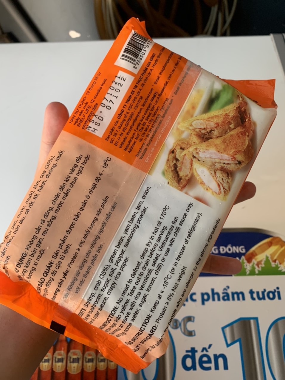Chả giò FAMY con tôm - 500G