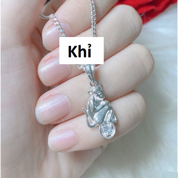 Dây chuyền BẠC TA mặt CON GIÁP cho BÉ yêu